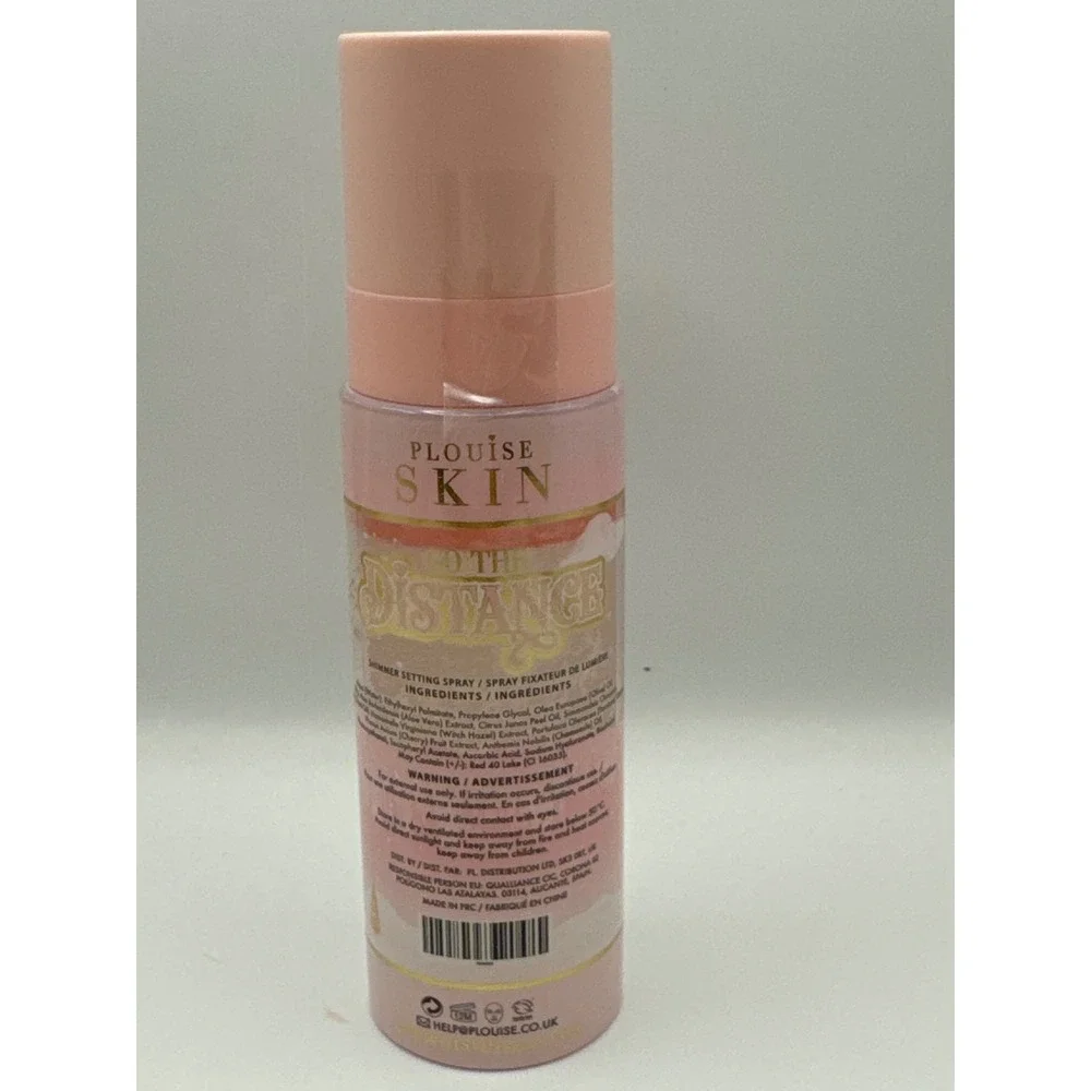 PLouise Skin Go The Distance Shimmer Setting Spray 100ml Pink Gold Luminous Mist